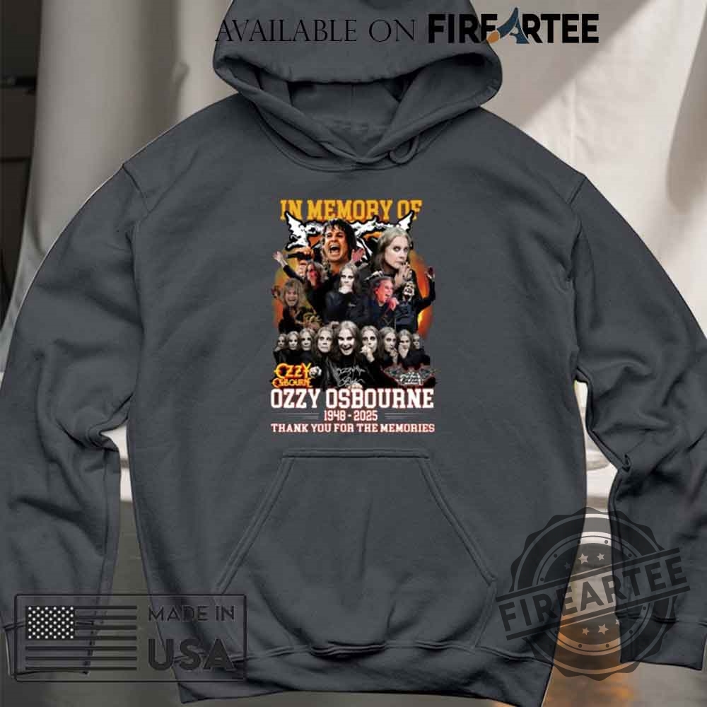 Inmemory Of Ozzy Osbourne 1948 2025 Thank You For The Memories Tshirt 9 Inmemory Of Ozzy Osbourne 1948 – 2025 Thank You For The Memories T-Shirt