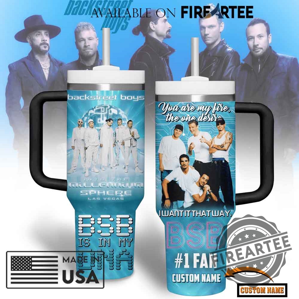 "Custom Rock Band Stanley Tumblers: Personalized Black Sabbath & AC/DC" 11 Backstreet Boys Into The Millennium Sphere Las Vegas Custom Stanley Tumbler Personalized Bsb Fan Mug 90S Pop Drinkware