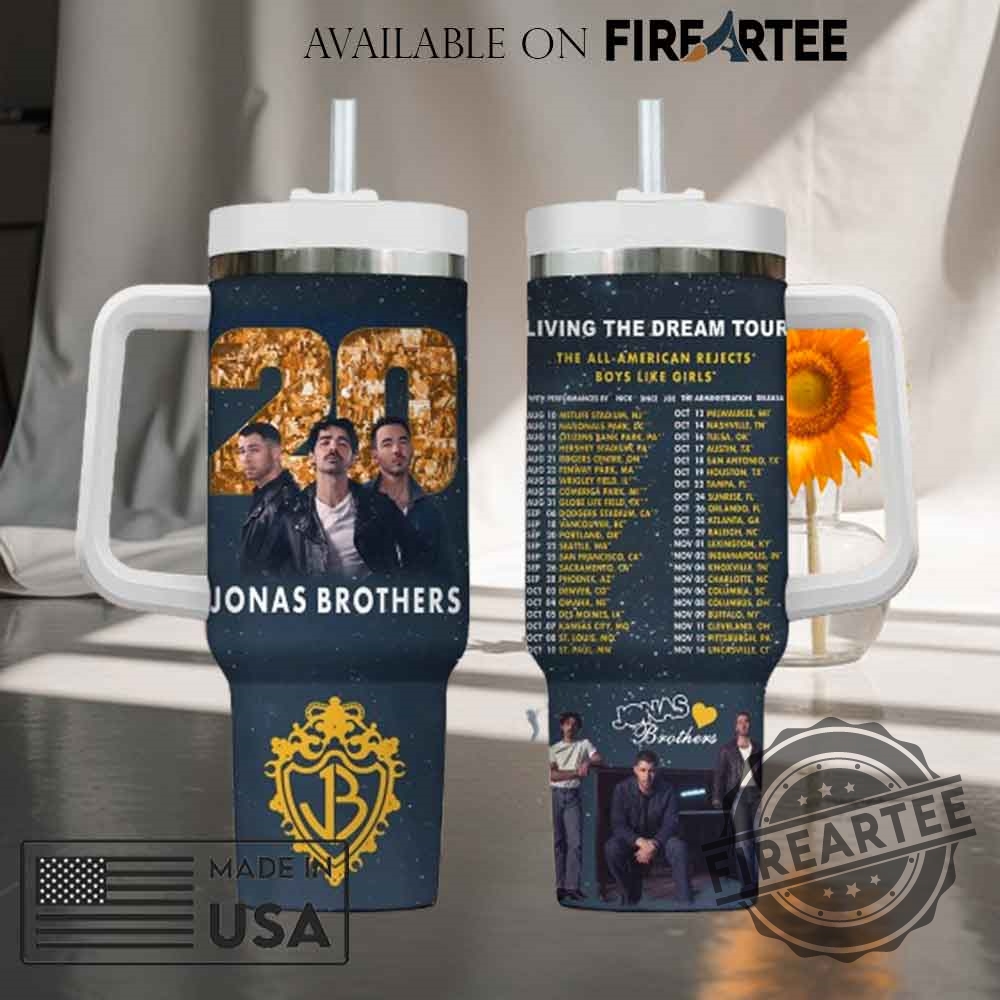 "Custom Rock Band Stanley Tumblers: Personalized Black Sabbath & AC/DC" 13 Jonas Brothers Living The Dream Tour Custom Stanley Tumbler