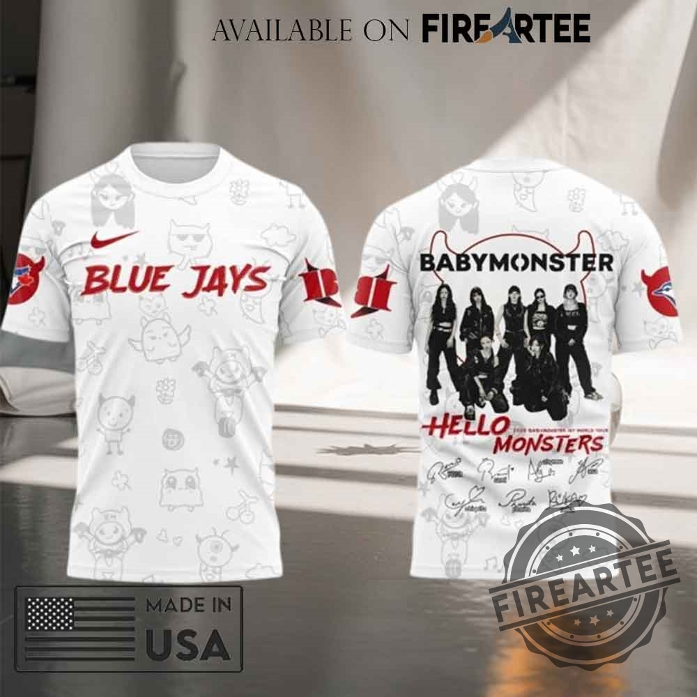 Babymonster 1st World Tour 2025 x Toronto Blue Jays Signature T-shirt Hoodie 8 Babymonster 1st World Tour 2025 x Toronto Blue Jays Signature T-shirt Hoodie