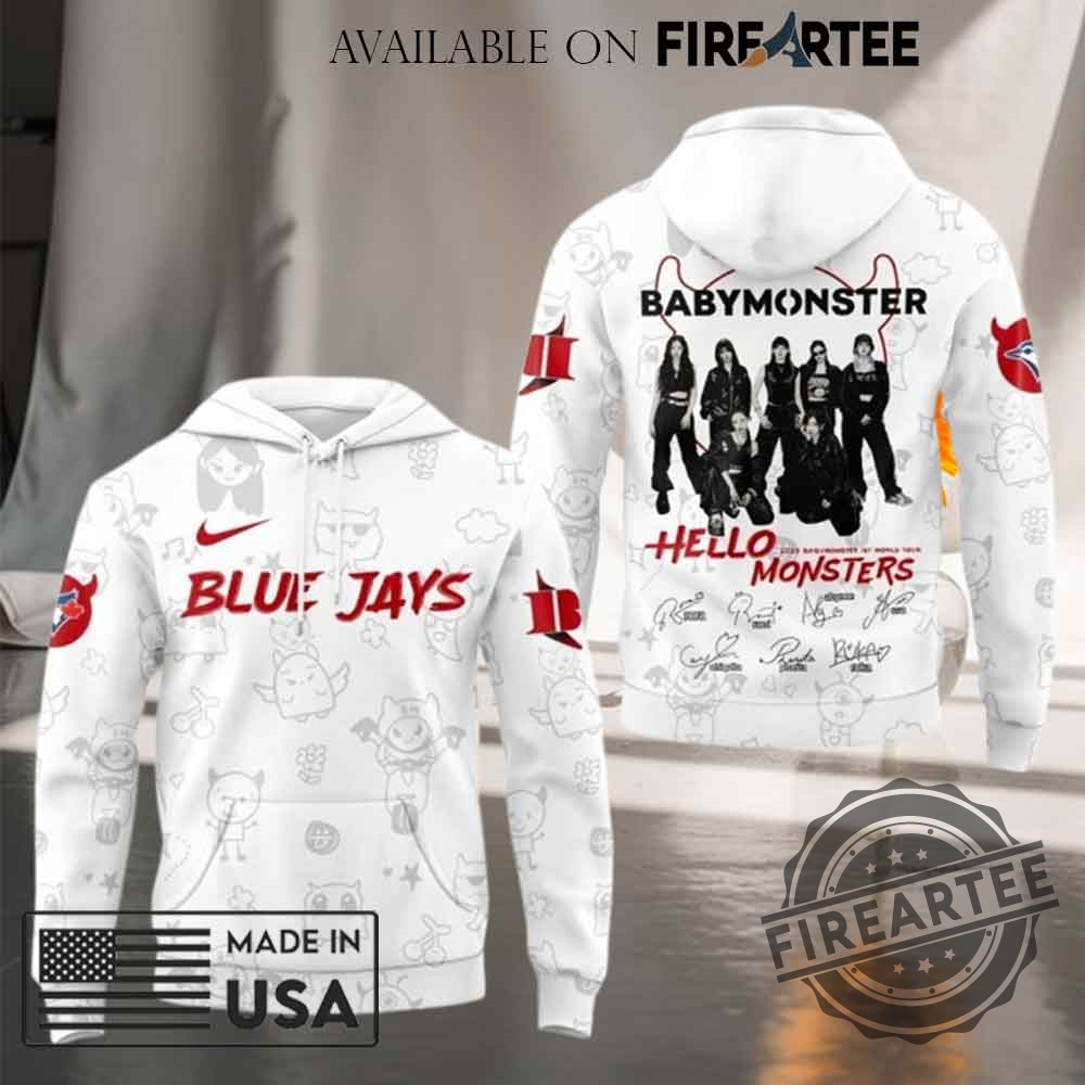 Babymonster 1st World Tour 2025 x Toronto Blue Jays Signature T-shirt Hoodie 9 Babymonster 1st World Tour 2025 x Toronto Blue Jays Signature T-shirt Hoodie