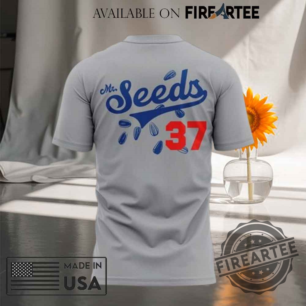 Los Angeles Dodgers Mr.Seeds Number 37 Special 2025 T-shirt Double Sided 5 Los Angeles Dodgers Mr.Seeds Number 37 Special 2025 T-shirt Doouble Sided