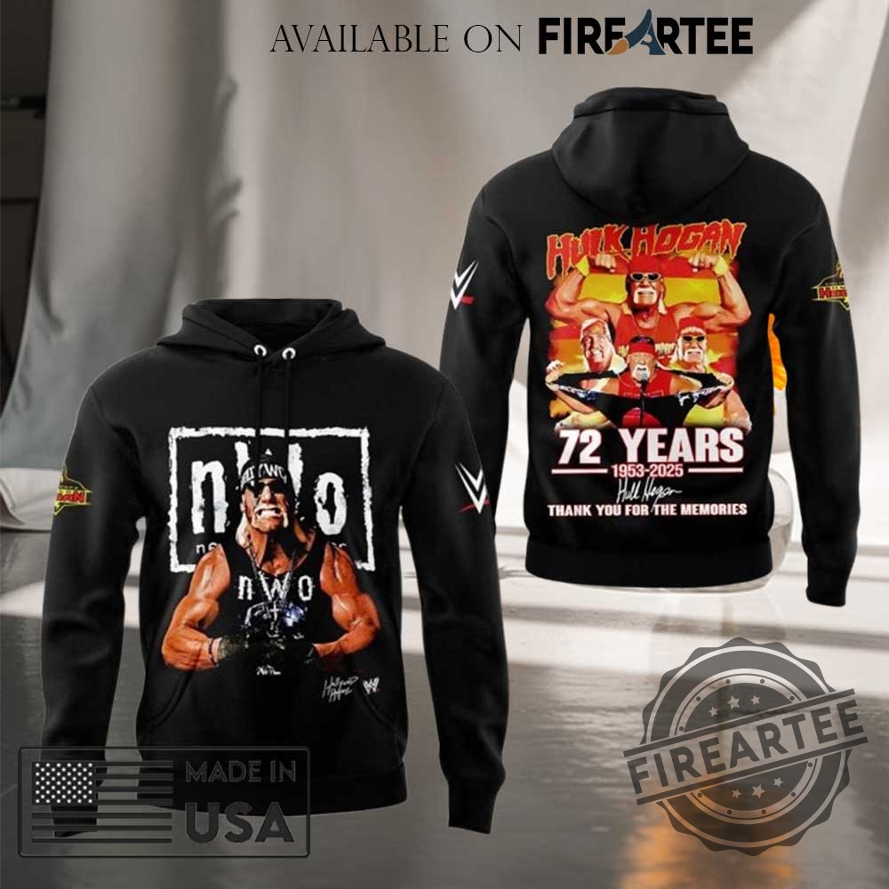 Hulk Hogan Wwe 72 Years Memories Hoodie Shirt