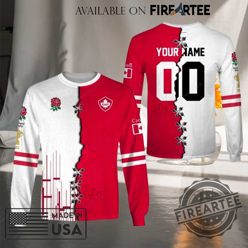 Canada Rugby x England Rugby Red Roses T-shirt Sweatshirt Hoodie 7 Canada Rugby x England Rugby Red Roses T-shirt Sweatshirt Hoodie