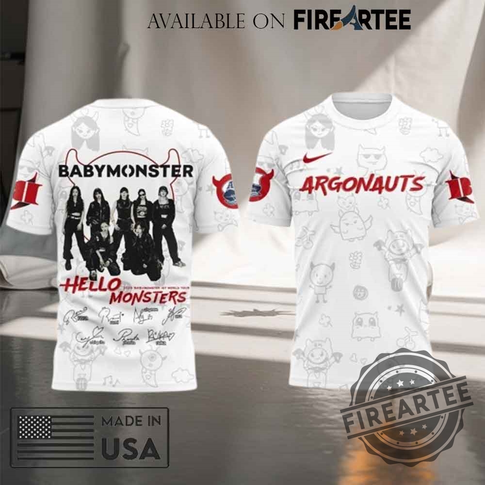 Babymonster 1st World Tour 2025 x Toronto Argonauts Signature T-shirt 8 Babymonster 1st World Tour 2025 x Toronto Argonauts Signature T-shirt