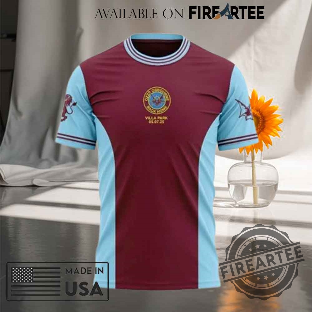 Ozzy Osbourne x Aston Villa Back Home Collection Signature T-shirt 6 Ozzy Osbourne x Aston Villa Back Home Collection Signature T-shirt