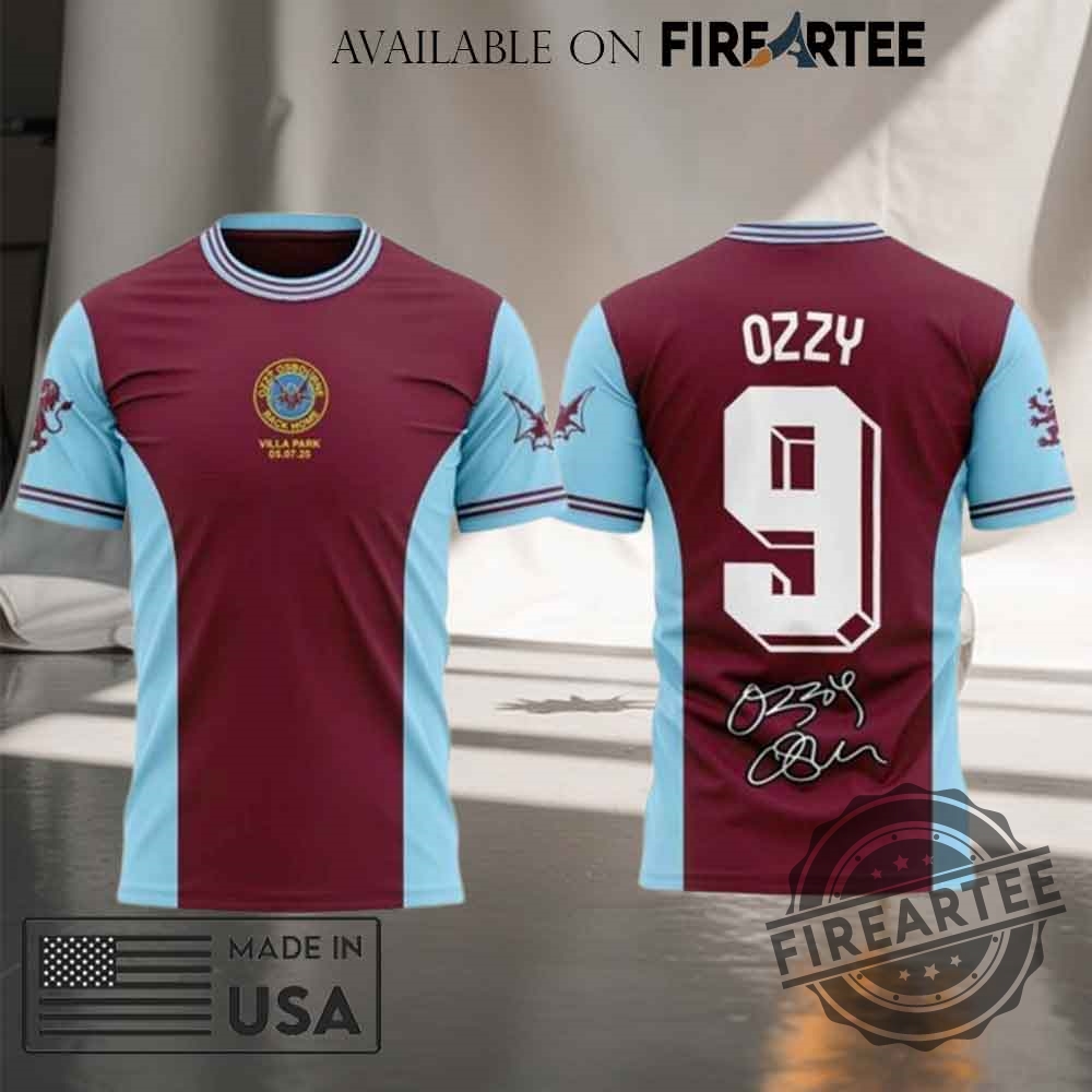 Ozzy Osbourne x Aston Villa Back Home Collection Signature T-shirt 7 Ozzy Osbourne x Aston Villa Back Home Collection Signature T-shirt