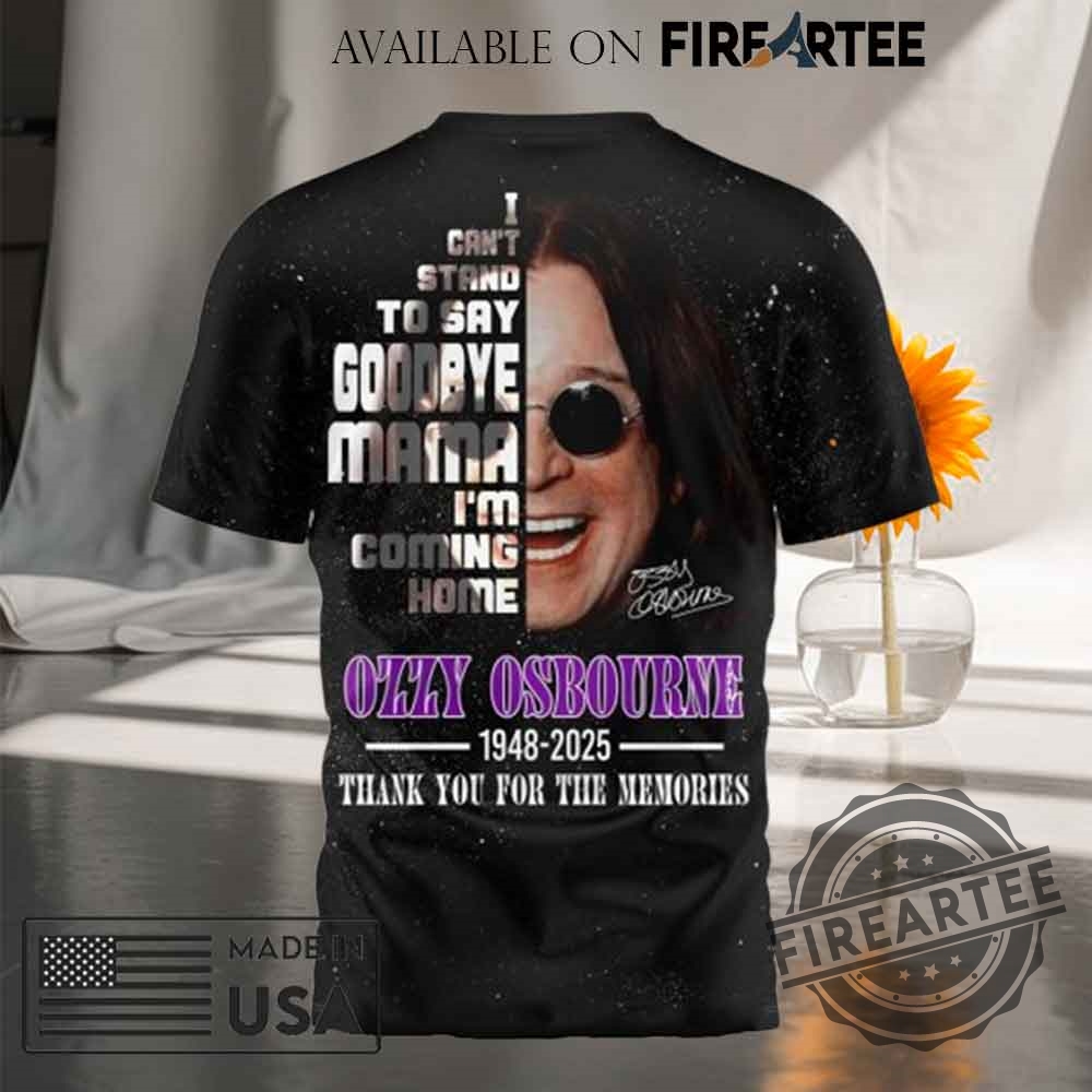 Ozzy Osbourne Rest In Peace Forever Memories T-shirt 5 Ozzy Osbourne Rest In Peace Forever Memories T-shirt