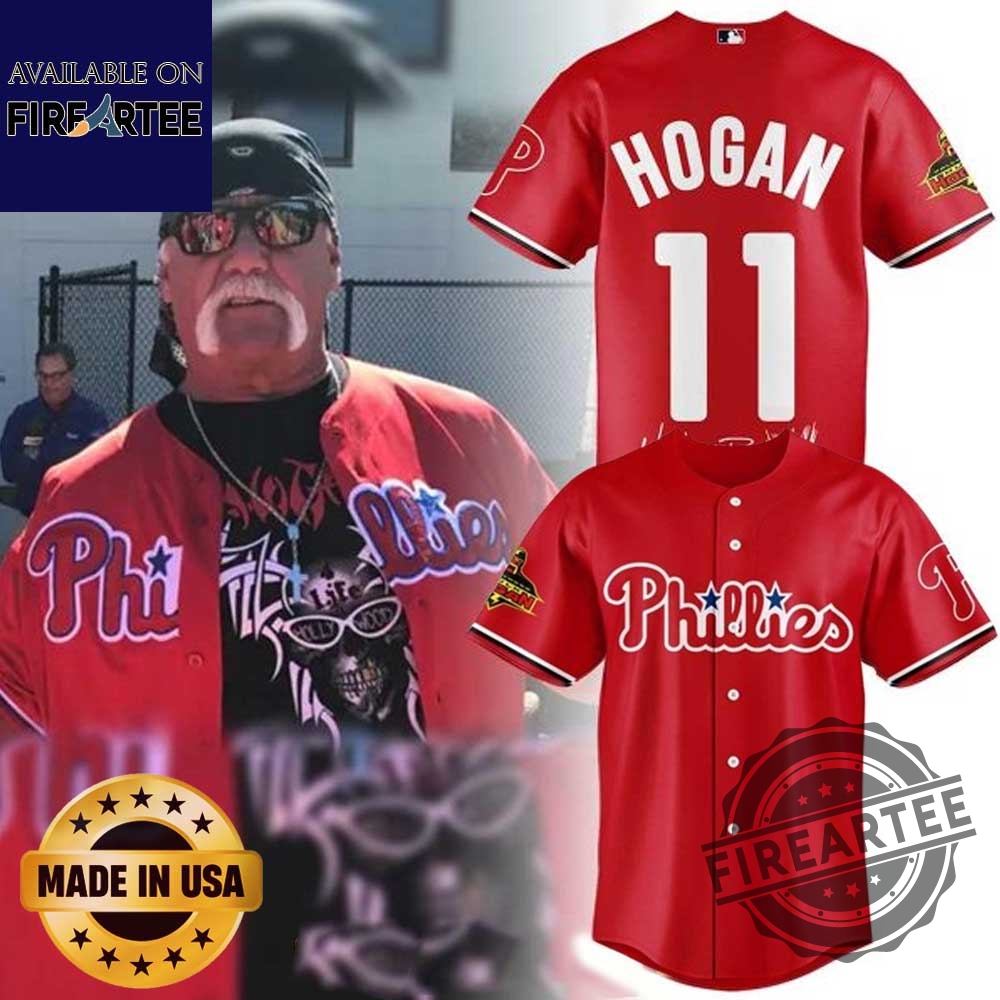 Hulk Hogan X Philadelphia Phillies Wwe Wcw Legend Jersey
