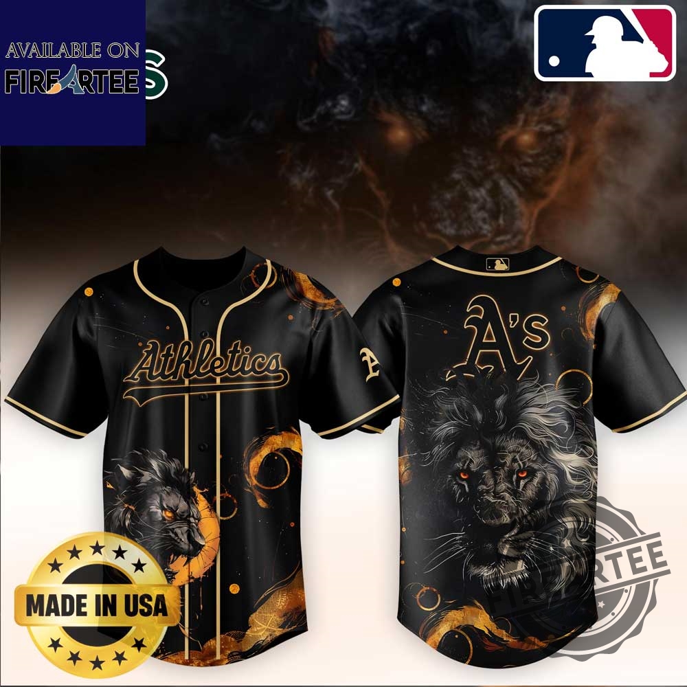 Oakland Athletics Mlb X Lion Baseball Jersey