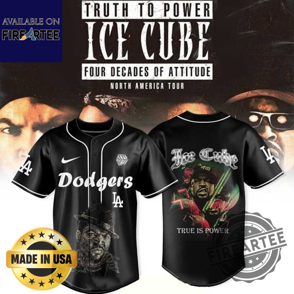 Los Angeles Dodgers X Ice Cub 4 Decades Of Attitude Tour 2025 Jerse