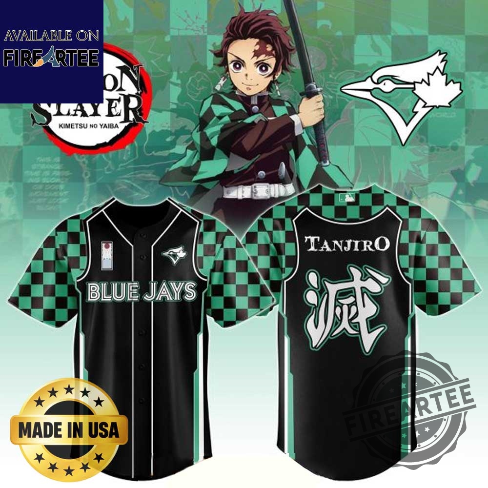 Toronto Blue Jays X Demon Slayer Tanjiro Haori 2025 Jersey