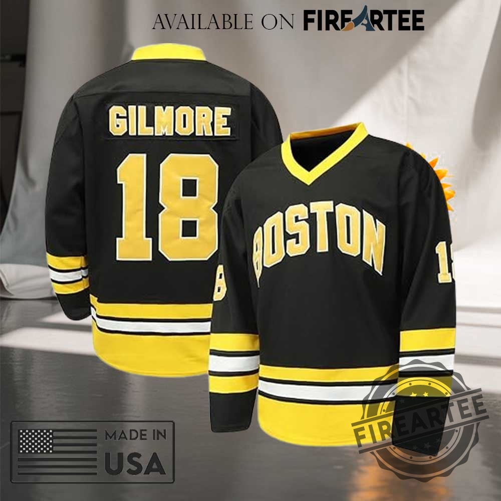 Happy Gilmore 18 Jersey Boston Adam Sandler 1996 Movie Ice Hockey Jersey