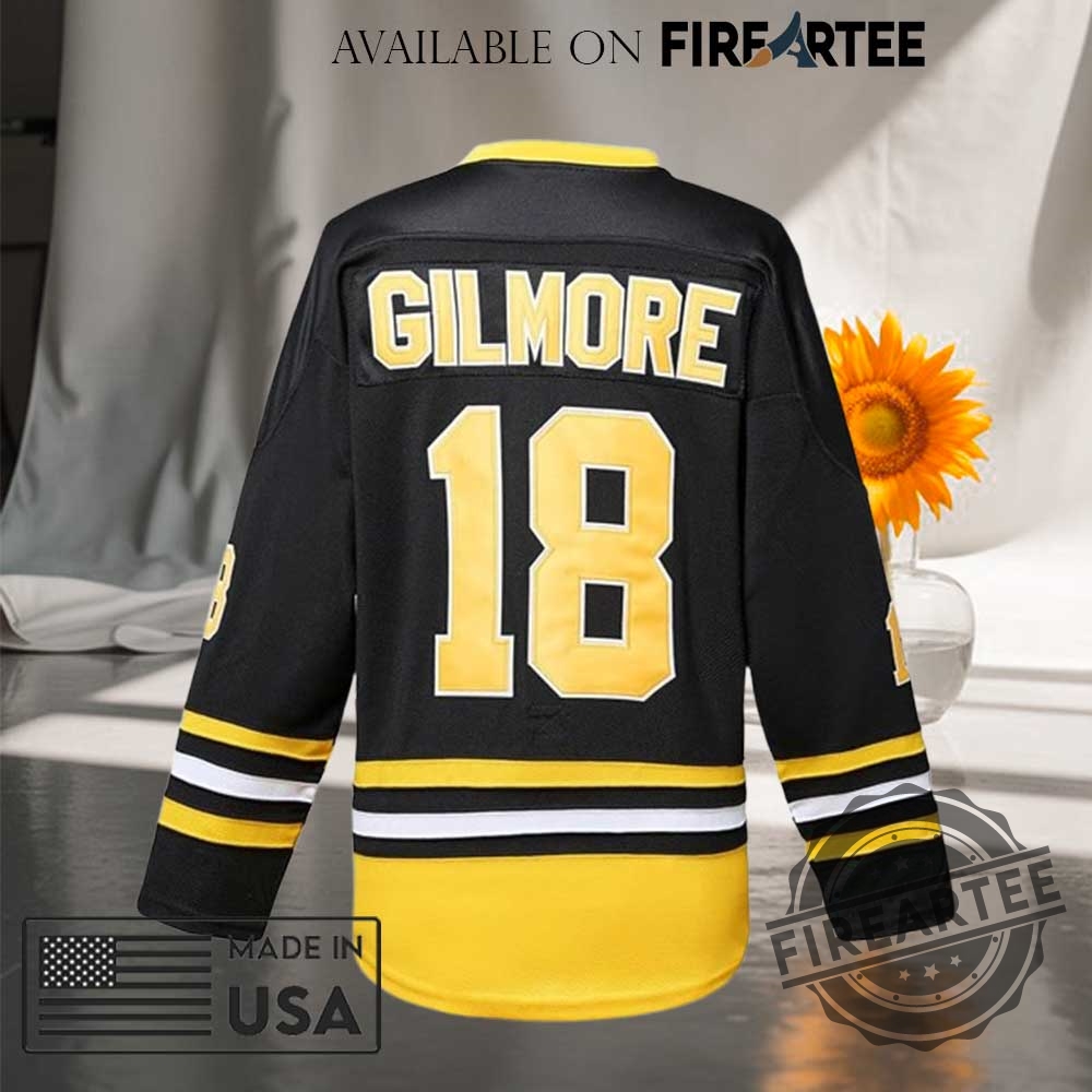 Happy Gilmore 18 Jersey Boston Adam Sandler 1996 Movie Ice Hockey Jersey 6 Happy Gilmore #18 Jersey Boston Adam Sandler 1996 Movie Ice Hockey Jersey
