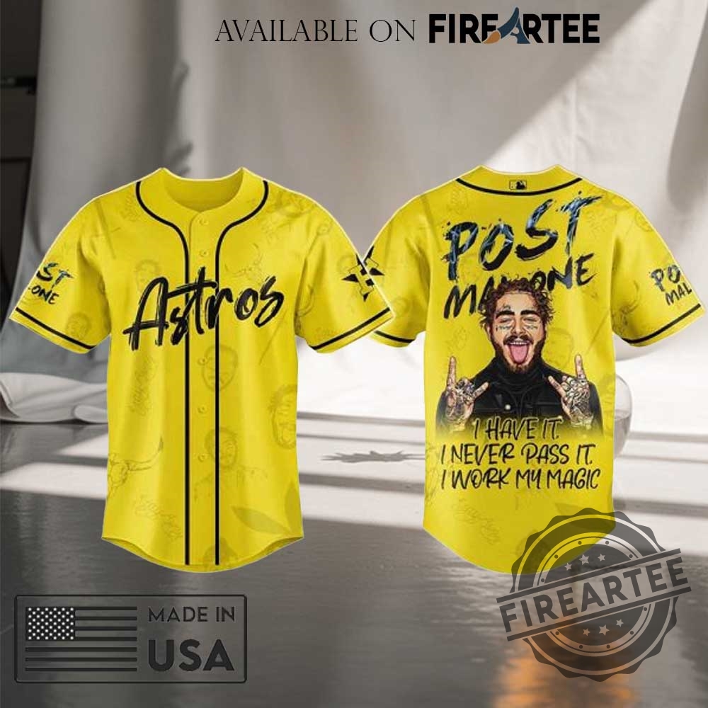 Houston Astros Mlb X Post Malone Tour Baseball Jersey 3 Houston Astros MLB X Post Malone Tour Baseball Jersey