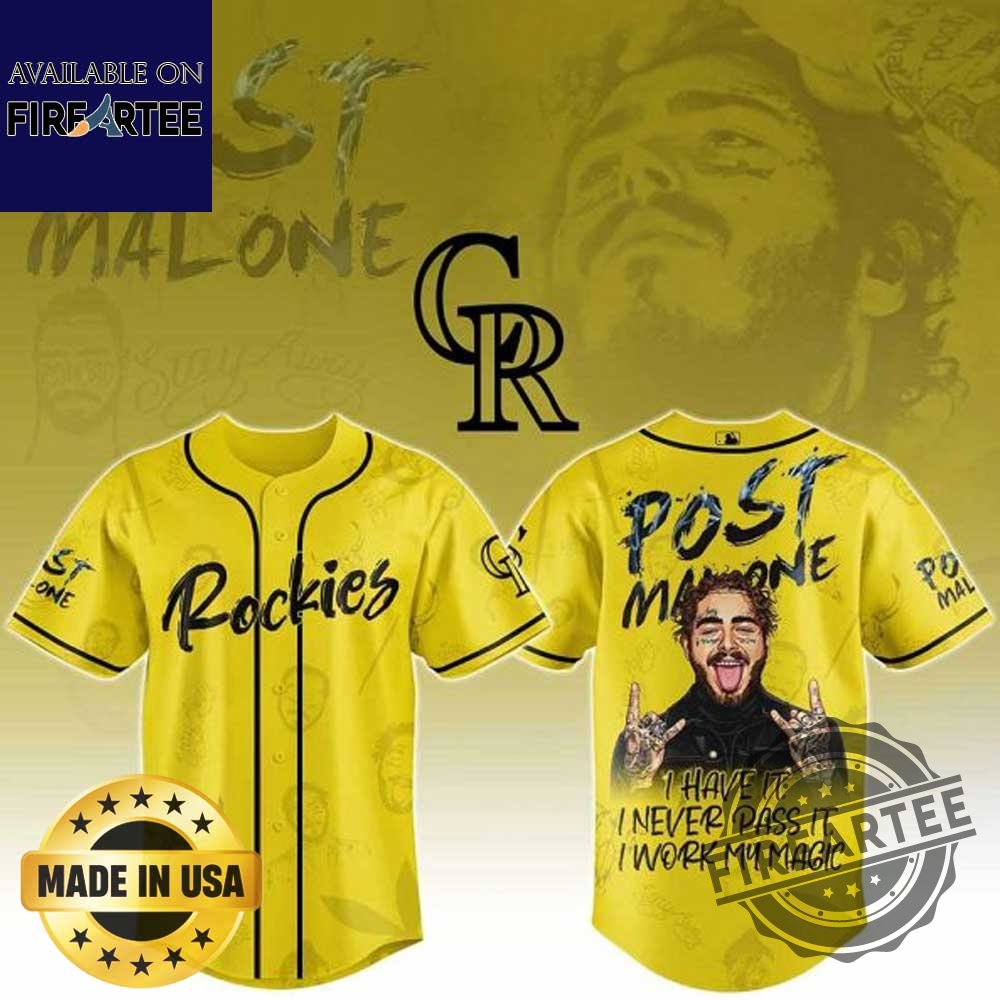 "Top Pop Culture Jerseys: Movie, Music, and Sports Collectibles 2025" 9 Colorado Rockies Mlb X Post Malone Tour Baseball Jersey