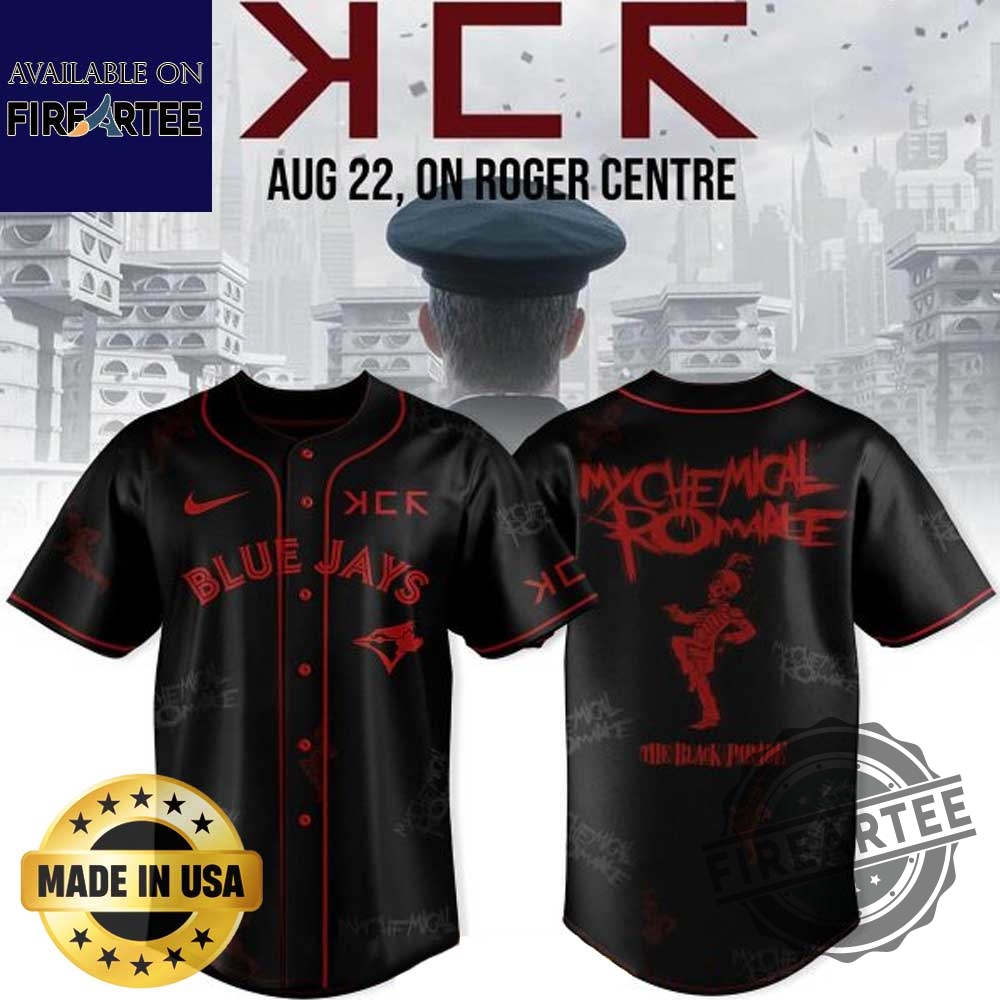 Toronto Blue Jays X Long Live The Black Parade My Chemical Romance Baseball Jersey 4 Toronto Blue Jays x Long Live The Black Parade My Chemical Romance Baseball Jersey