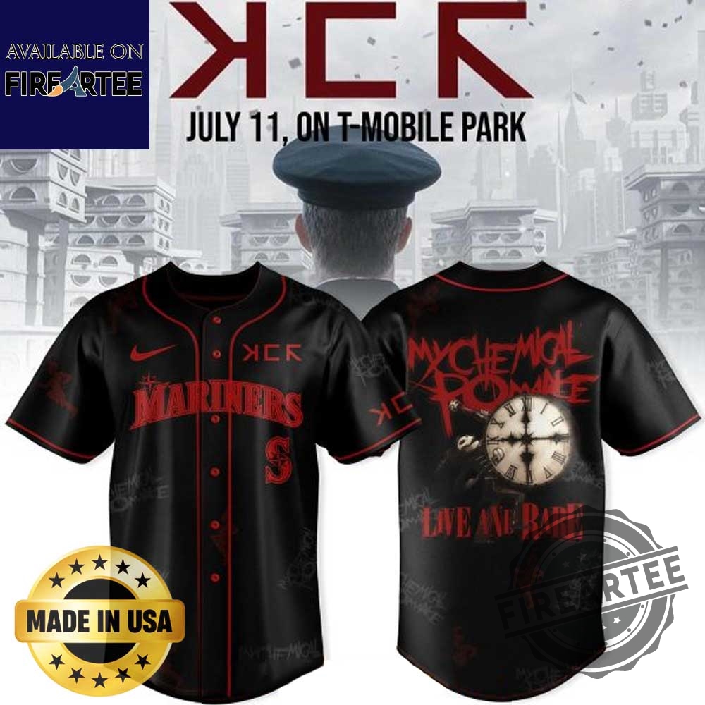 Seattle Mariners X Long Live The Black Parade My Chemical Romance Baseball Jersey 4 Seattle Mariners x Long Live The Black Parade My Chemical Romance Baseball Jersey