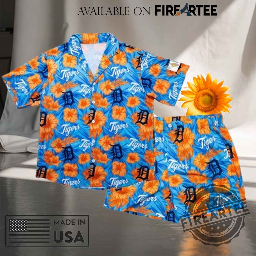 2025 Tigers Hawaiian Shirt And Shorts Set Giveaway