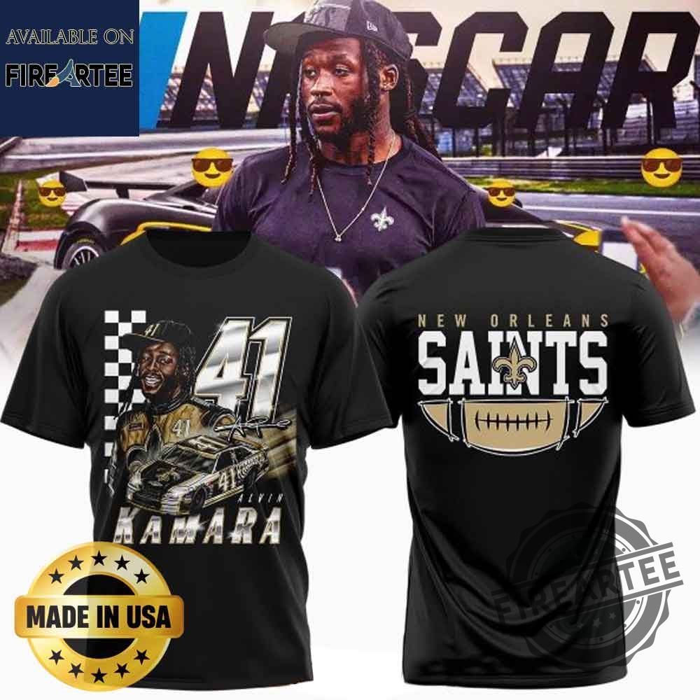 Alvin Kamara New Orleans Saints Nascar 2025 Tshirt Hoodie