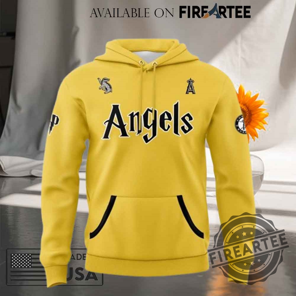 La Angels X Hufflepuff House Hoodie 2025 4 LA Angels x Hufflepuff House Hoodie 2025