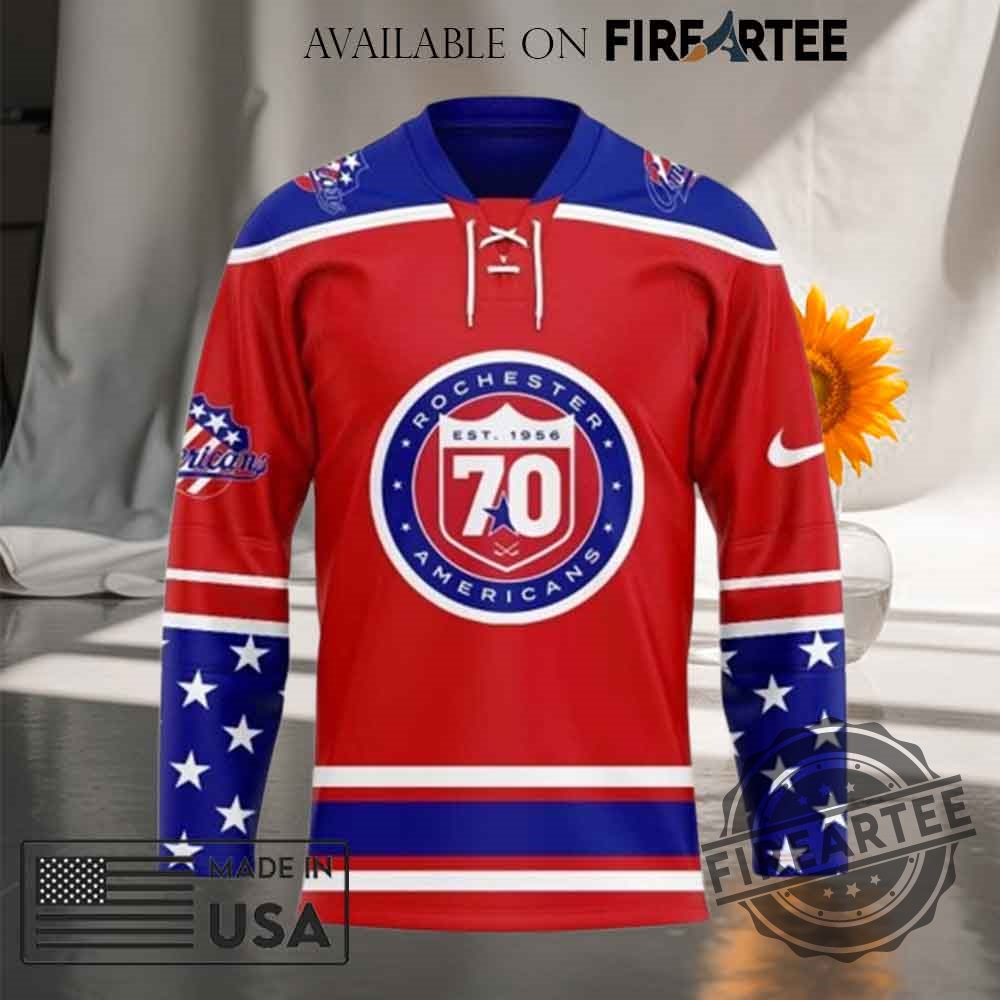 Rochester Americans 70Th Season Of Amerks Hockey Jersey 6 Rochester Americans 70th Season Of Amerks Hockey Jersey
