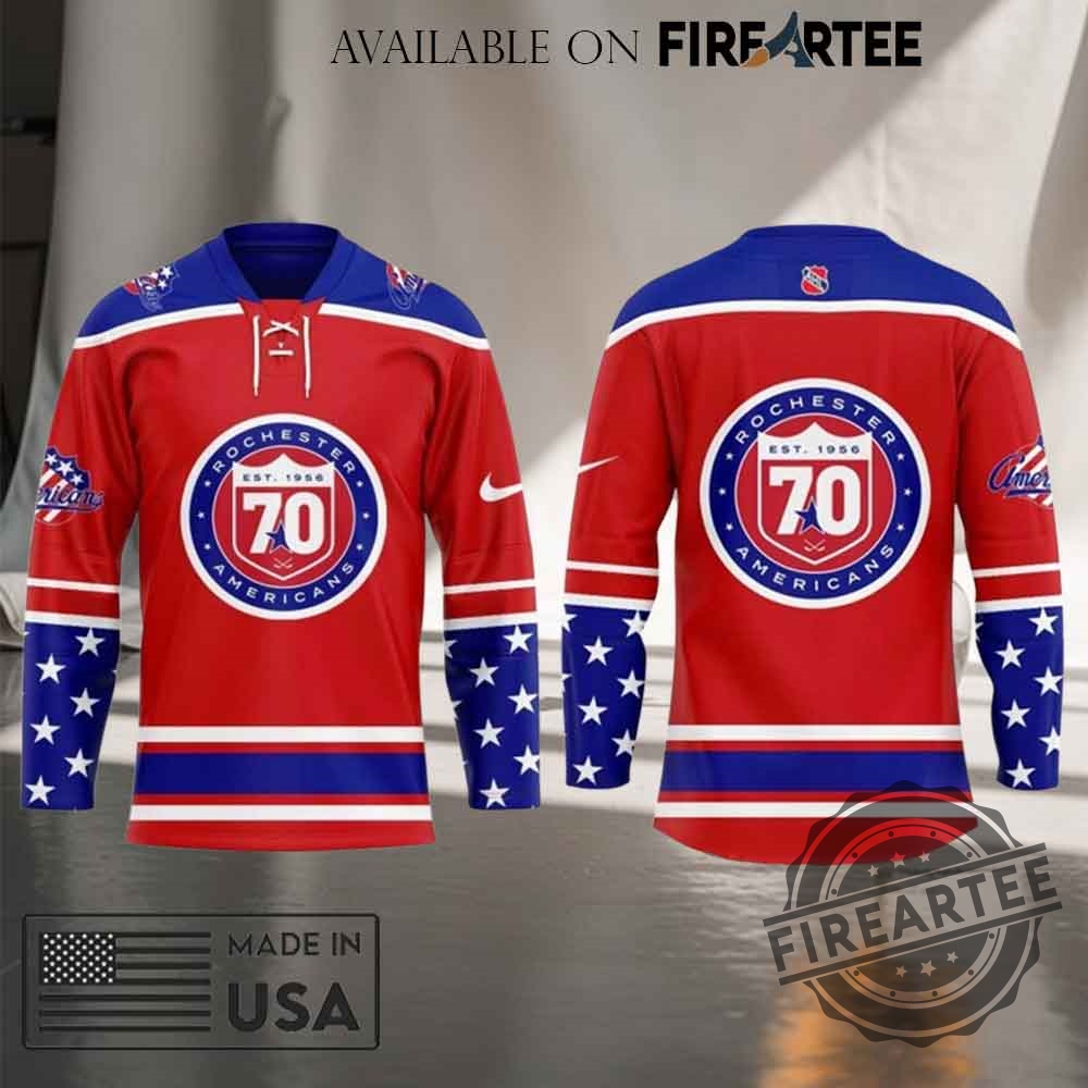 Rochester Americans 70Th Season Of Amerks Hockey Jersey 7 Rochester Americans 70th Season Of Amerks Hockey Jersey