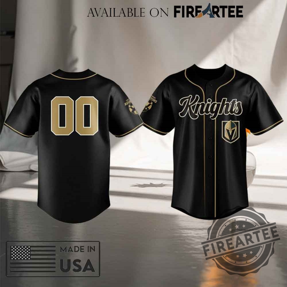 Vegas Golden Knights X Las Vegas Aviators Custom Baseball Jersey