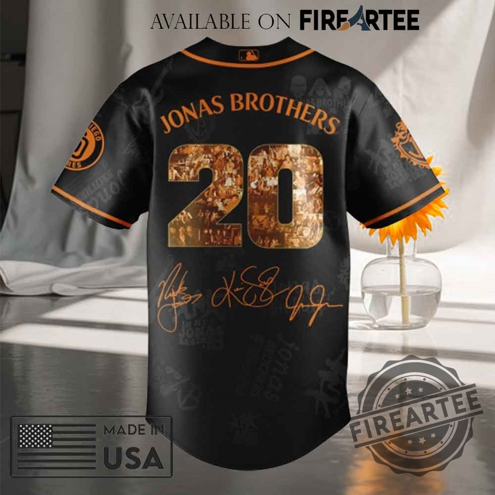 San Diego Padres Mlb X Jonas Brothers Tour Baseball Jersey 6 San Diego Padres MLB x Jonas Brothers Tour Baseball Jersey