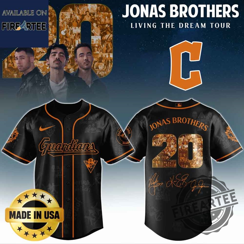 Cleveland Guardians Mlb X Jonas Brothers Tour Personalized Baseball Jersey