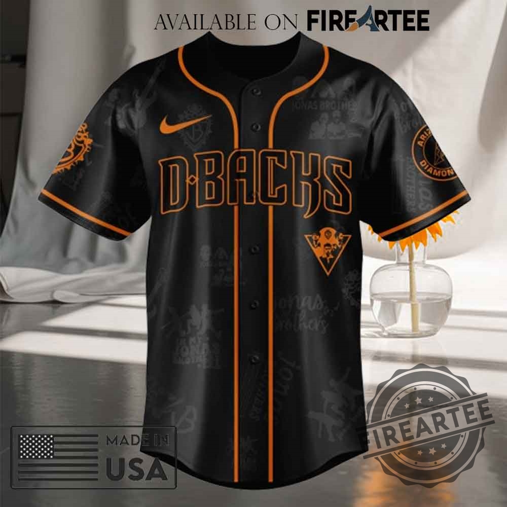 Arizona Diamondbacks Mlb X Jonas Brothers Tour Personalized Baseball Jersey 5 Arizona Diamondbacks MLB x Jonas Brothers Tour Personalized Baseball Jersey
