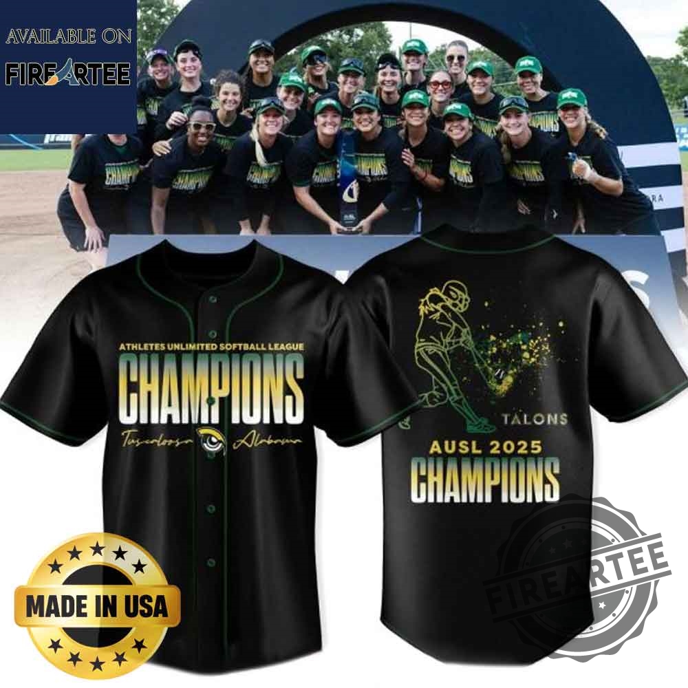 Talons Athletes Unlimited Softball League 2025 Champions Baseball Jersey