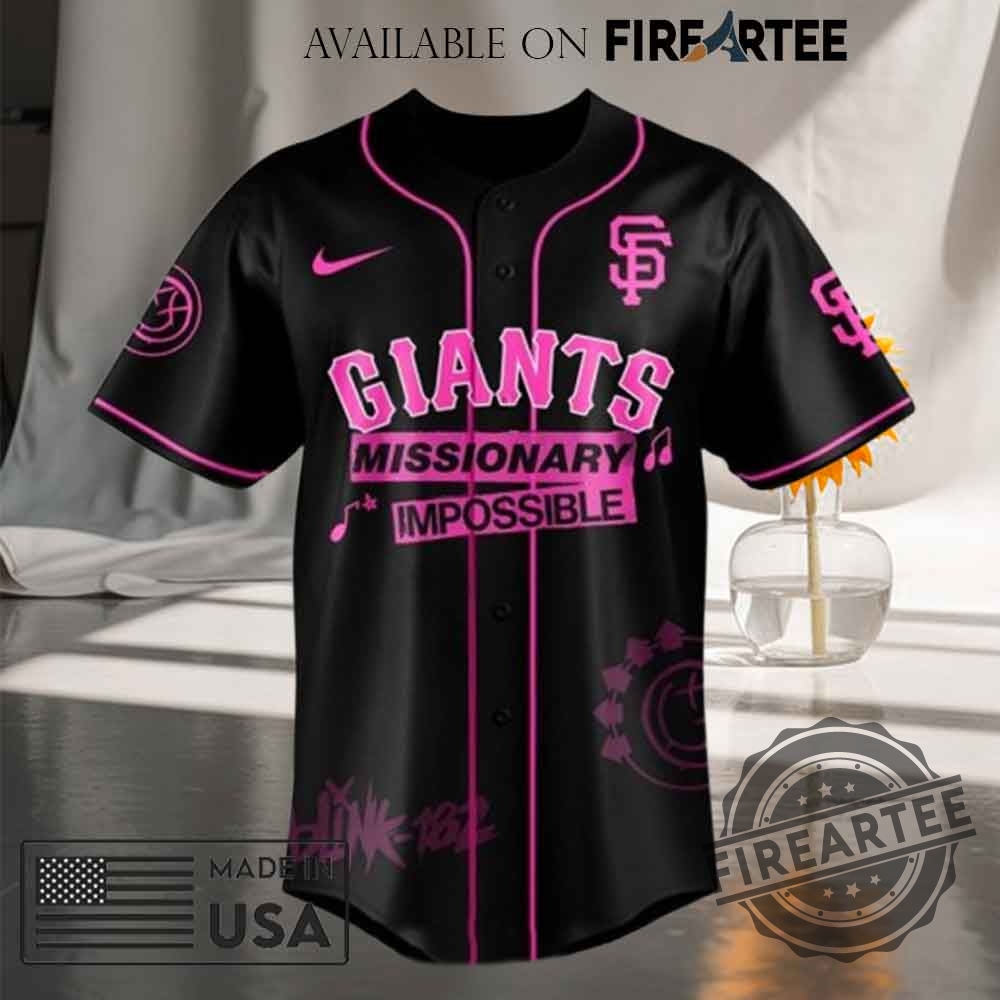 San Francisco Giants X Blink182 Missionary Impossible Tour 2025 Jersey 6 San Francisco Giants x Blink-182 Missionary Impossible Tour 2025 Jersey