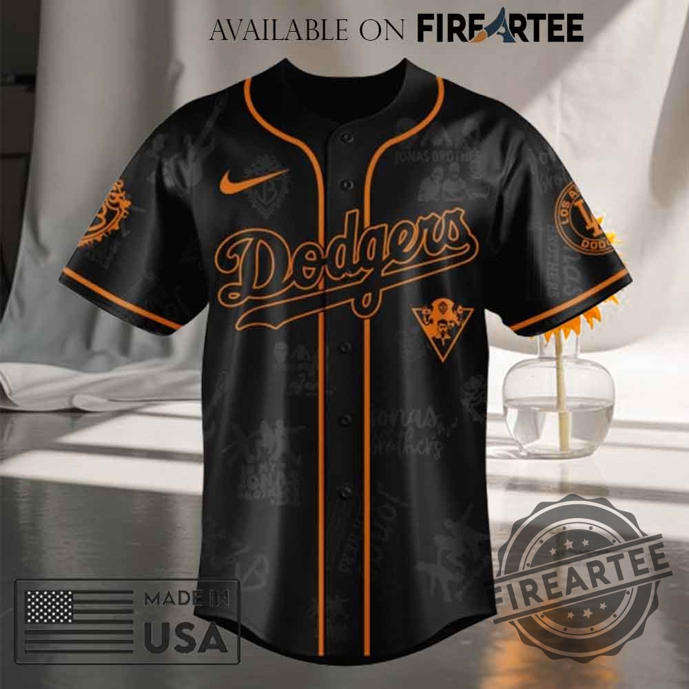 Los Angeles Dodgers Mlb X Jonas Brothers Tour Baseball Jersey 5 Los Angeles Dodgers MLB x Jonas Brothers Tour Baseball Jersey