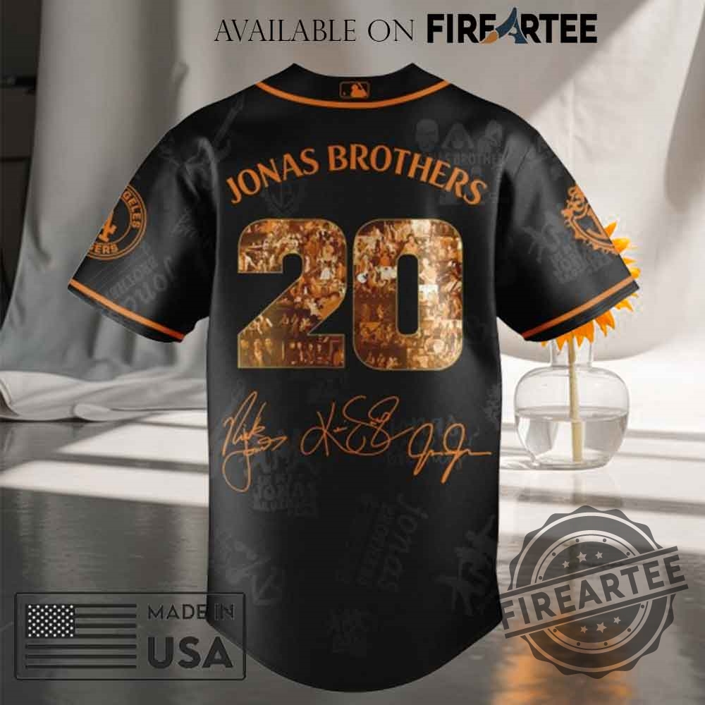 Los Angeles Dodgers Mlb X Jonas Brothers Tour Baseball Jersey 6 Los Angeles Dodgers MLB x Jonas Brothers Tour Baseball Jersey