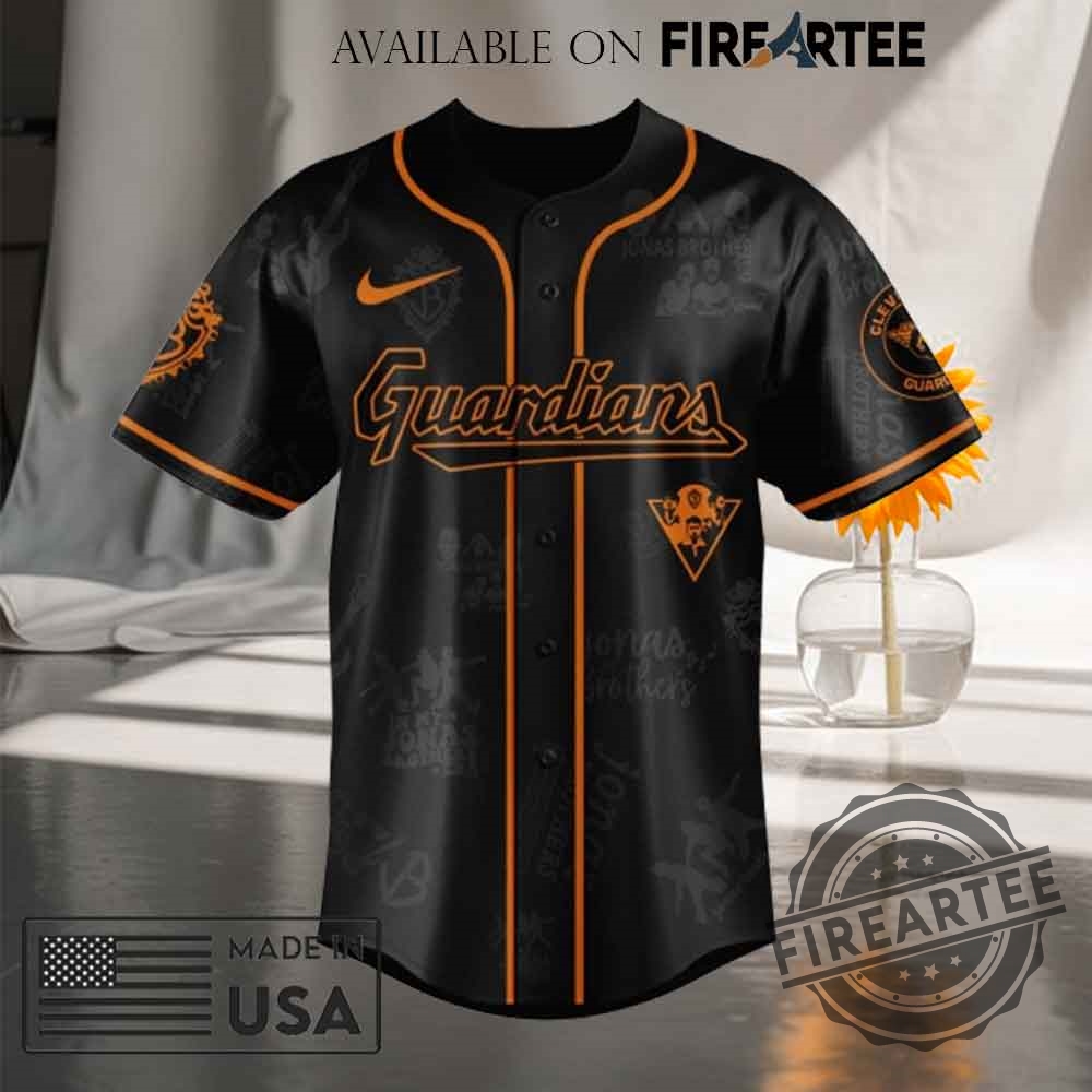 Cleveland Guardians Mlb X Jonas Brothers Tour Baseball Jersey 5 Cleveland Guardians MLB x Jonas Brothers Tour Baseball Jersey
