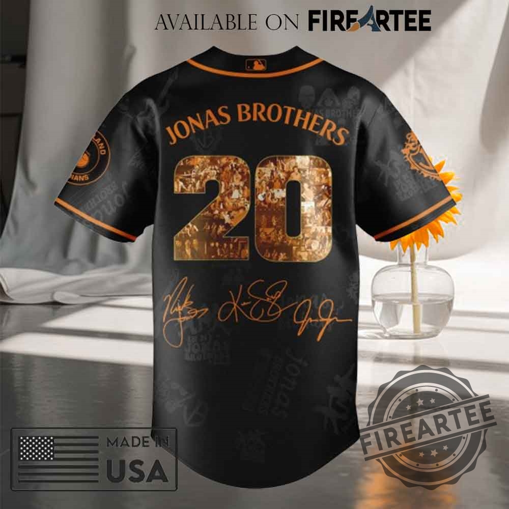 Cleveland Guardians Mlb X Jonas Brothers Tour Baseball Jersey 6 Cleveland Guardians MLB x Jonas Brothers Tour Baseball Jersey