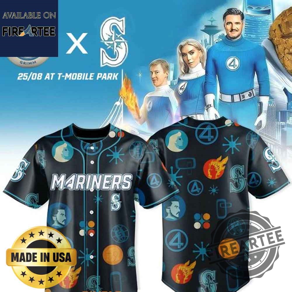 Seattle Mariners Fantastic 4 First Step 2025 Jersey