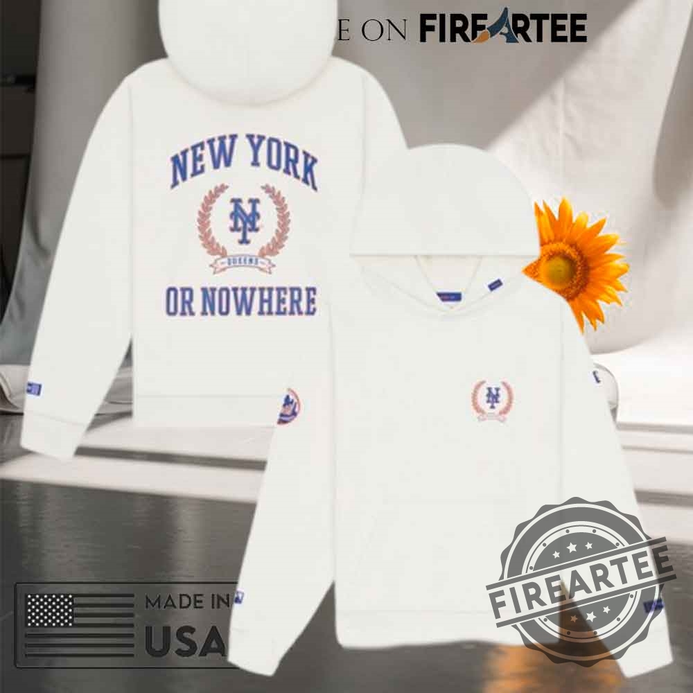 New New York Or Nowhere White Hoodie