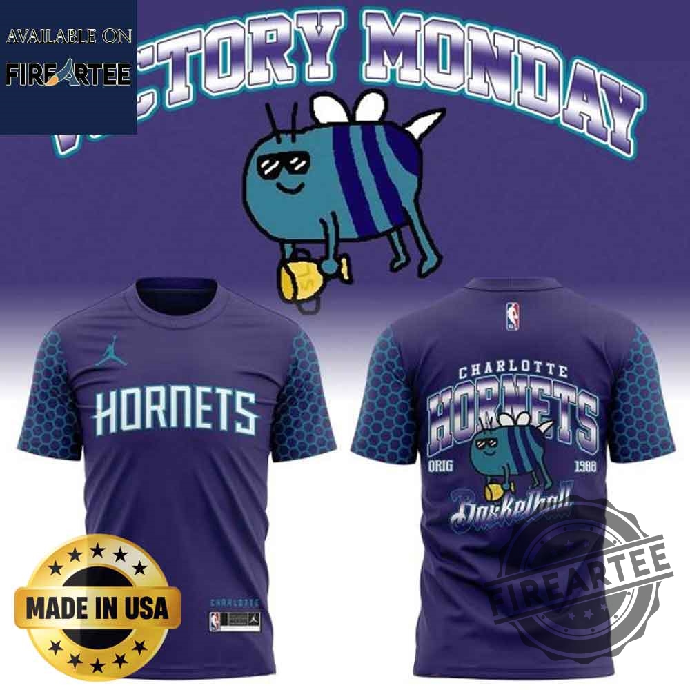 Charlotte Hornets Victory Monday Tshirt Hoodie