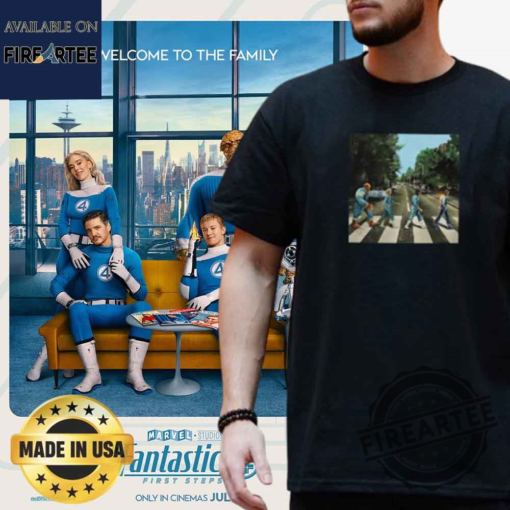 Mcu Fantastic Four Abbey Road Artwork Classic Tshirt
