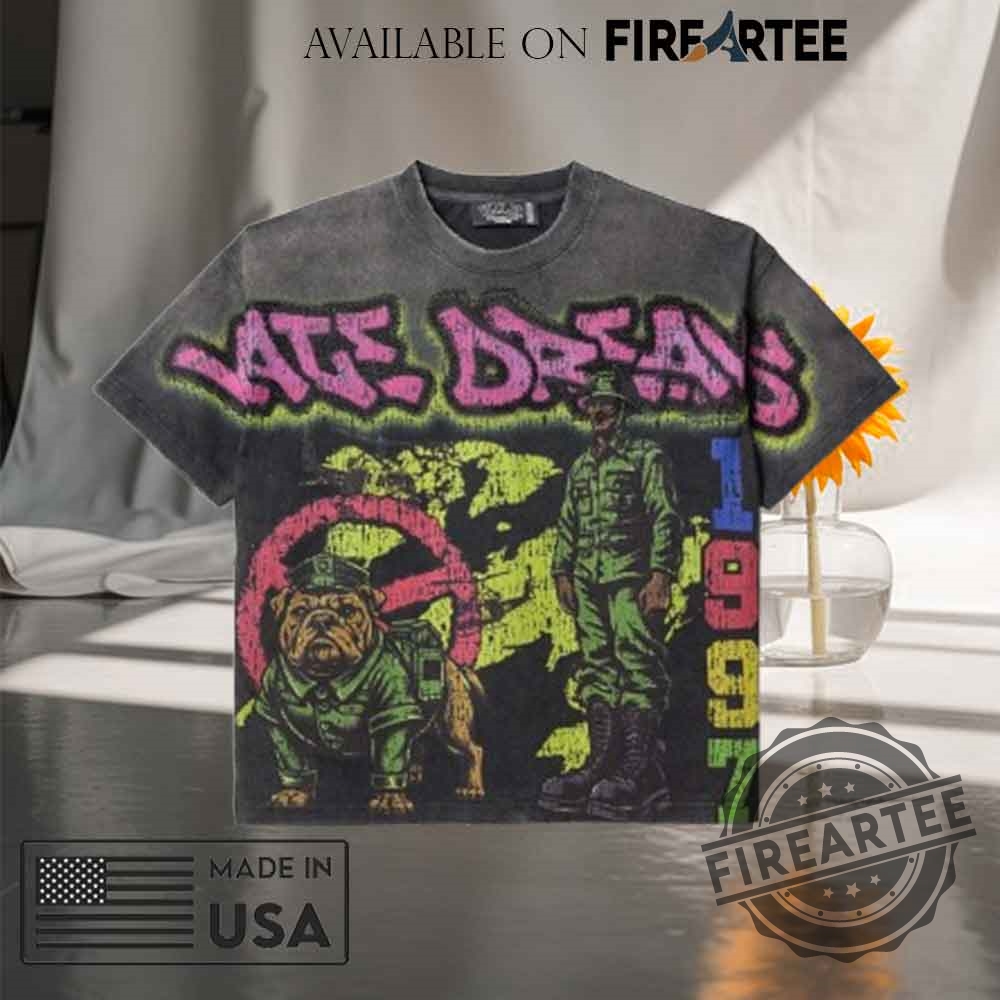 Vale Dreams Graffiti Bling Tee Washed Black