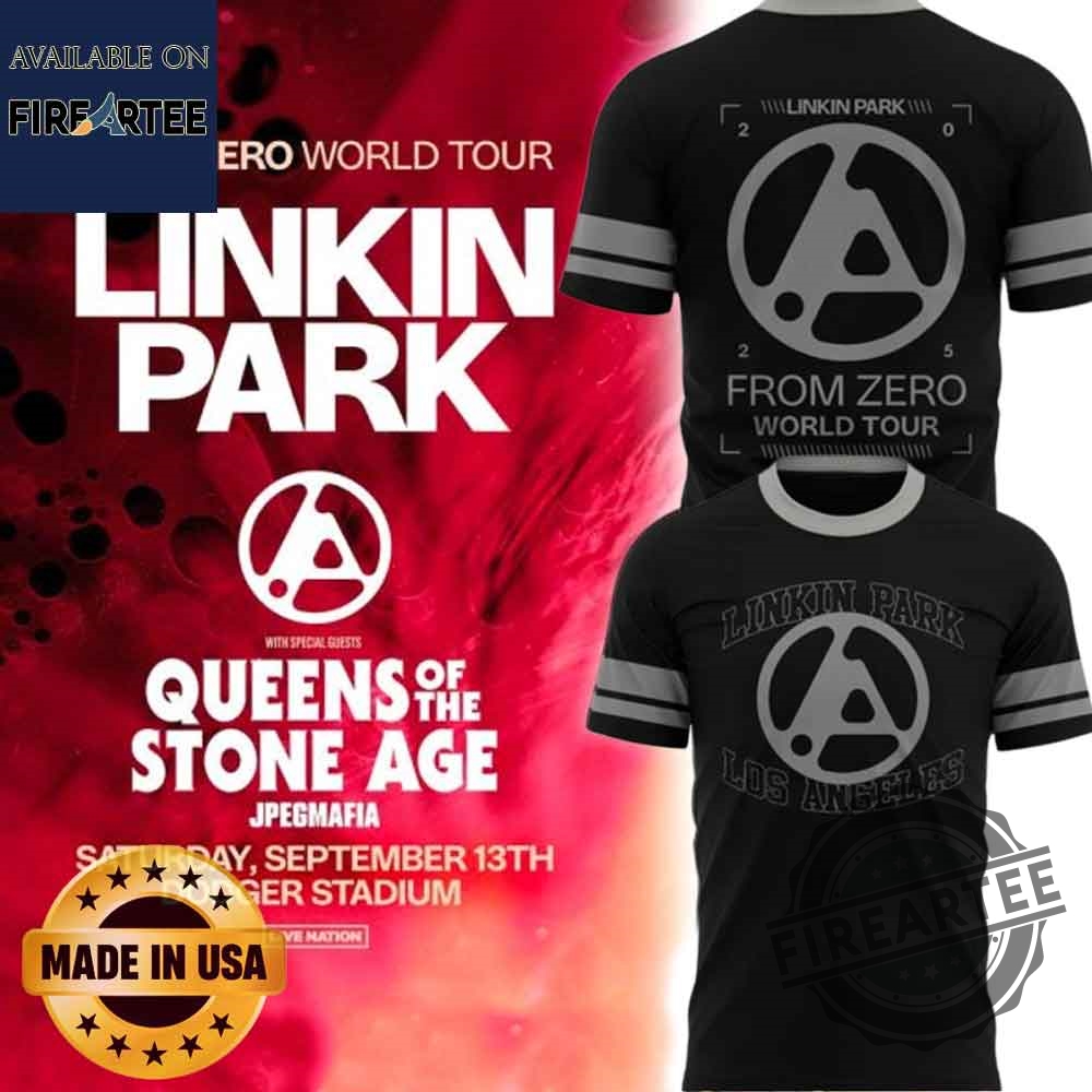 Linkin Park From Zero World Tour Los Angeles Tshirt