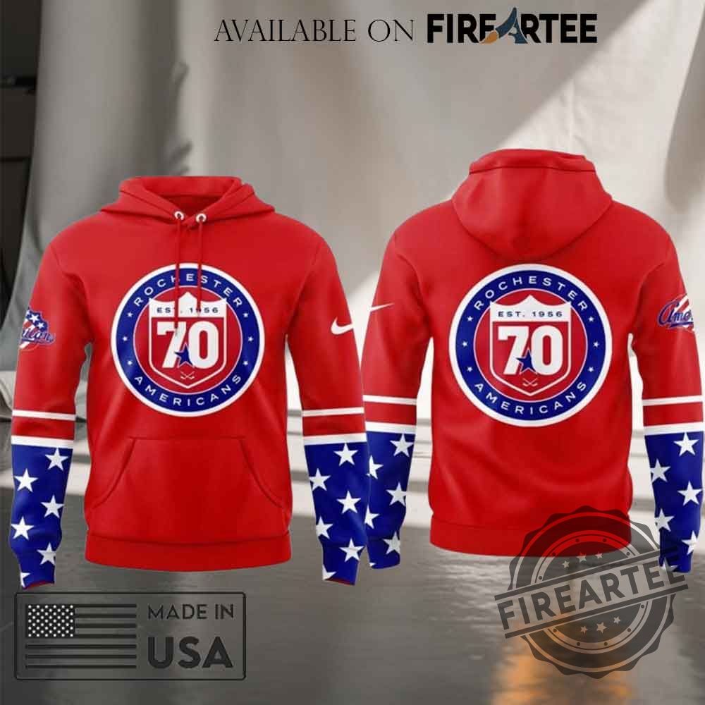 Rochester Americans 50Th Anniversary Hoodie 7 Rochester Americans 50th Anniversary Hoodie