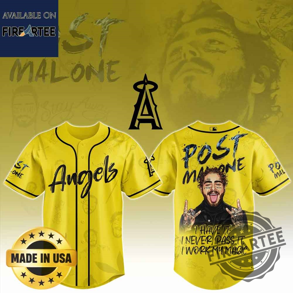 Los Angeles Angels Mlb X Post Malone Tour Baseball Jersey