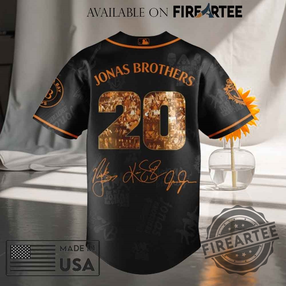 Tampa Bay Rays Mlb X Jonas Brothers Tour Baseball Jersey 5 Tampa Bay Rays MLB x Jonas Brothers Tour Baseball Jersey