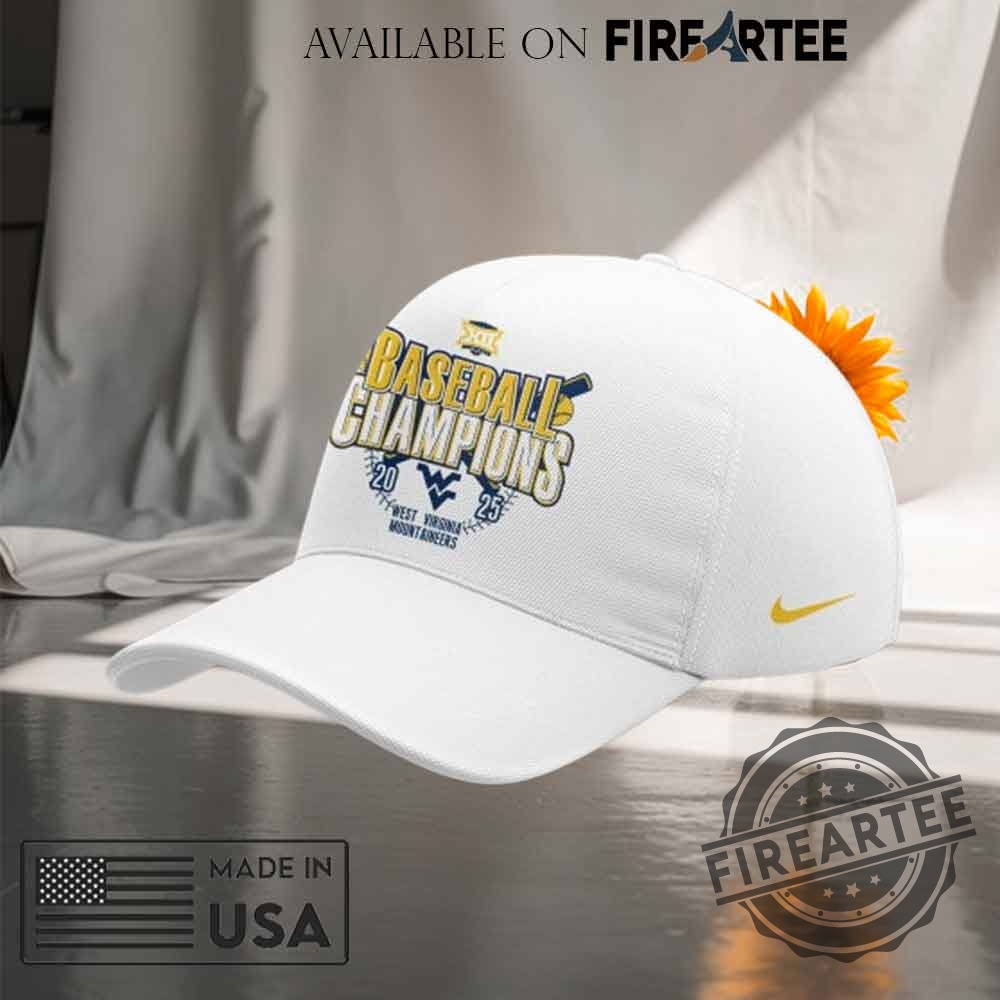 West Virginia Mountaineers 2025 Baseball Big 12 Champions Team Player Cap
