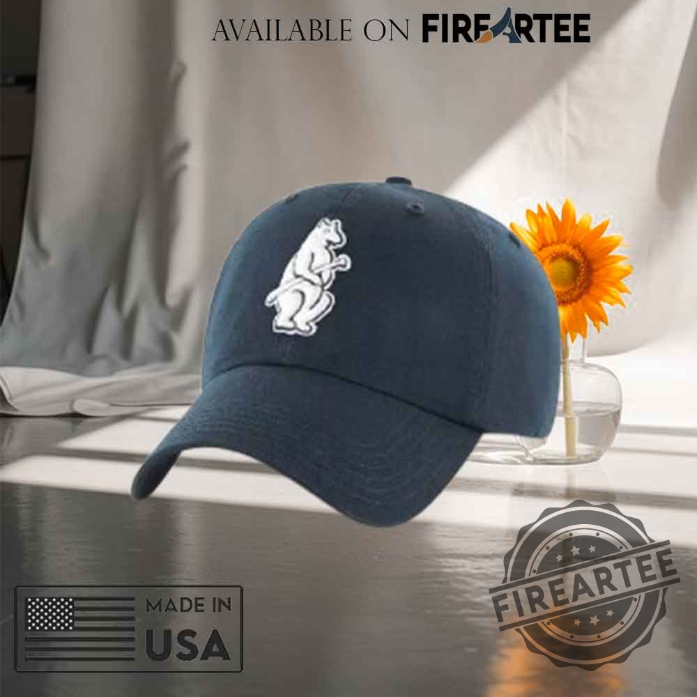MLB Chicago Cubs White Bear Hat 4 MLB Chicago Cubs White Bear Hat