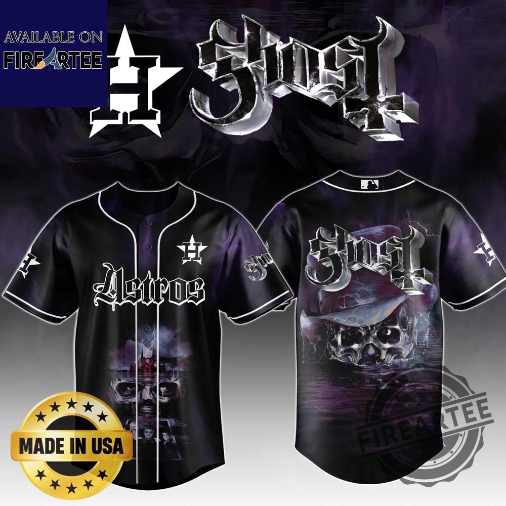 Houston Astros Mlb X Ghost Skeletour World Tour Baseball Jersey