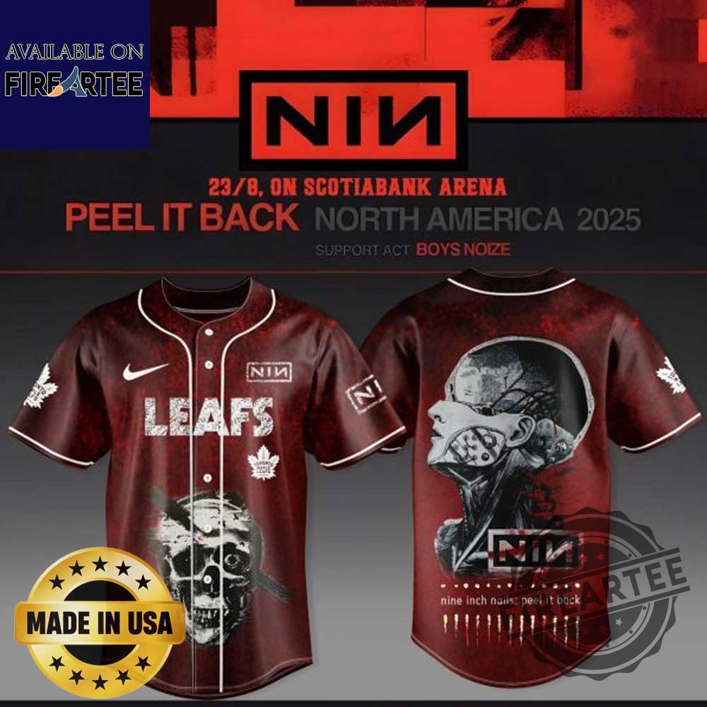 Toronto Maple Leafs Nine Inch Nails Peel It Back Tour Jersey 3 Toronto Maple Leafs Nine Inch Nails Peel It Back Tour Jersey